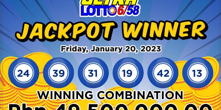 6/58 ultra lotto winner