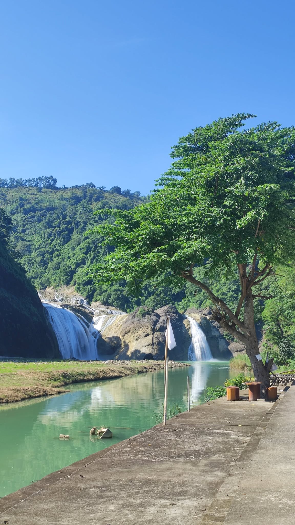 Pinsal Falls Sta. Maria Ilocos Sur scenic view from the viewing area