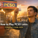 Filipino beginner holding a PCSO lotto ticket at an authorized outlet in the Philippines 2026