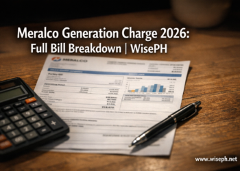Meralco electricity bill breakdown April 2026 showing generation charge and other line items