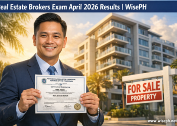 Real Estate Brokers Licensure Examination April 2026 results: Filipino broker holding PRC certificate