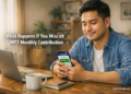 Filipino freelancer checking MP2 savings balance on Virtual Pag-IBIG app after missing monthly contributions