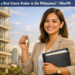 What is a real estate broker in the Philippines — Filipina broker holding documents and property keys
