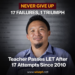 17 tries let exam result