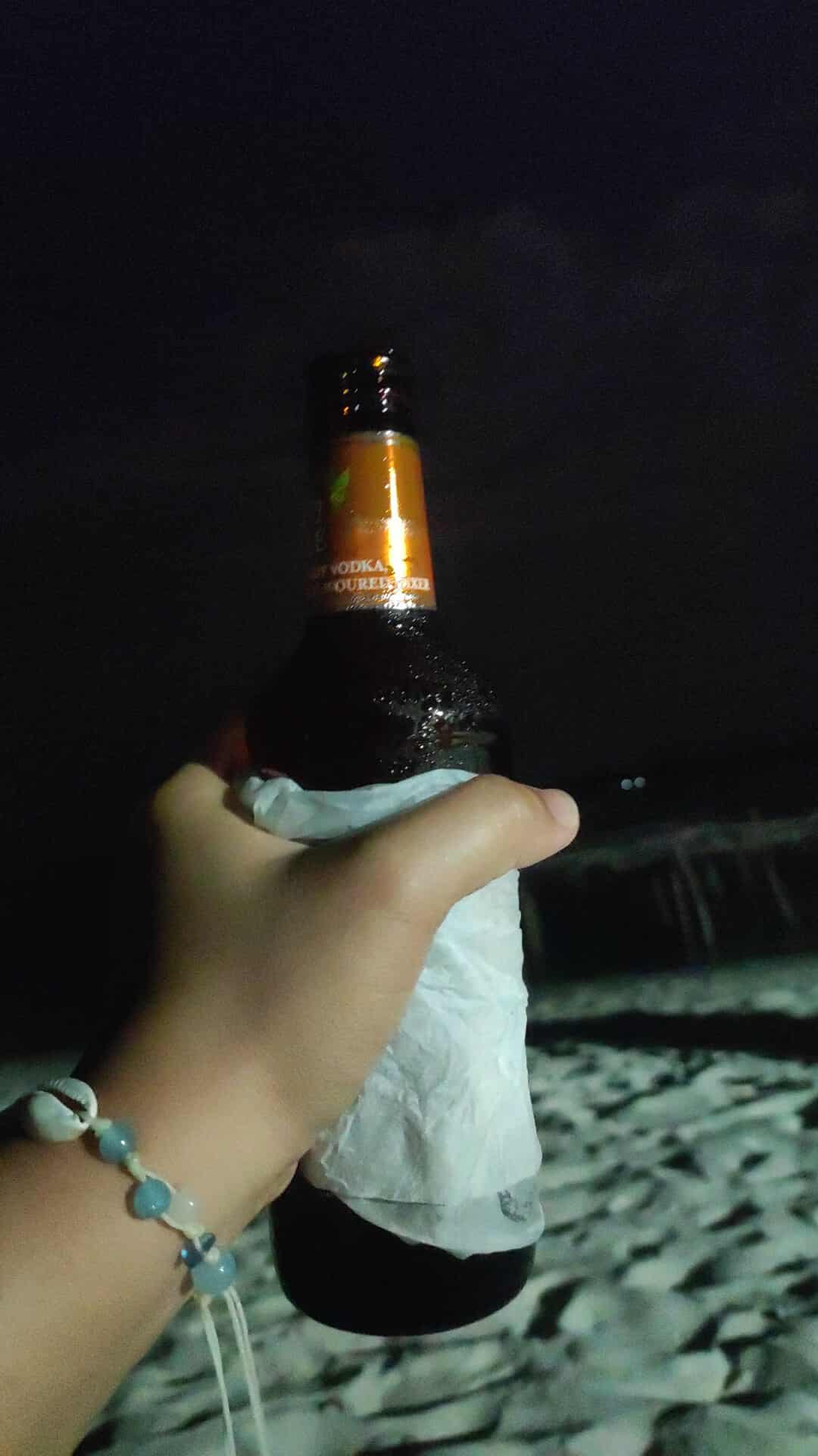 night drinks Onok Island Palawan 100 pesos a bottle