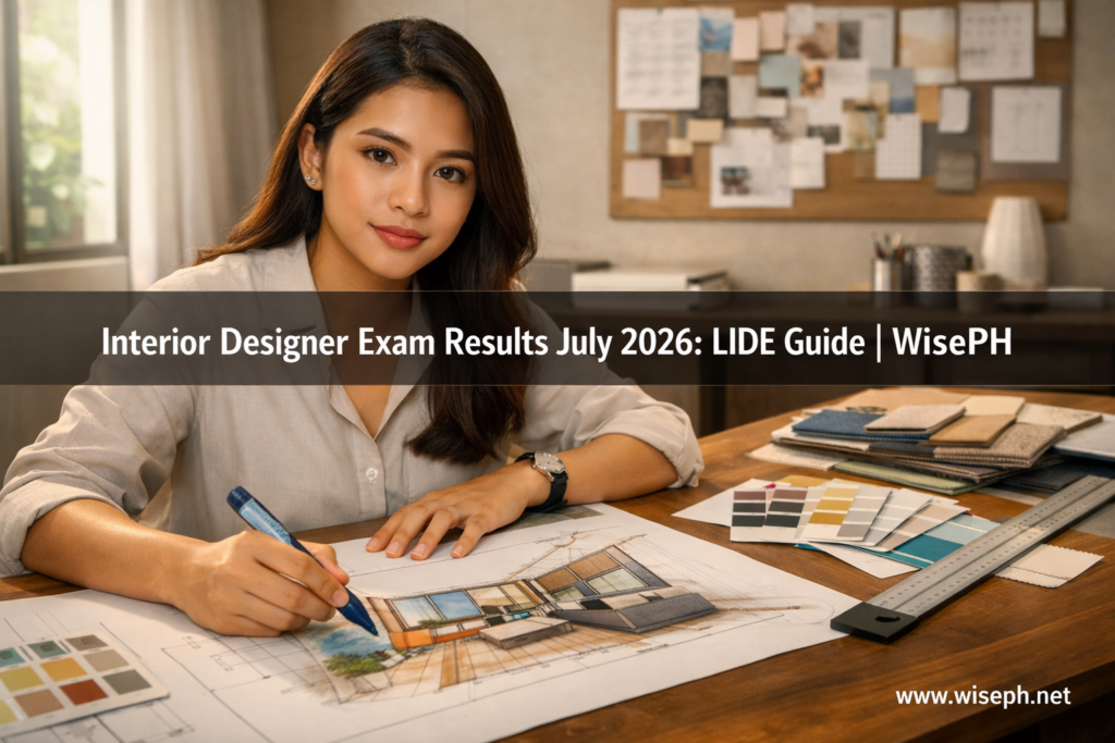 Interior Designer Exam Results July 2026: LIDE Guide | WisePH