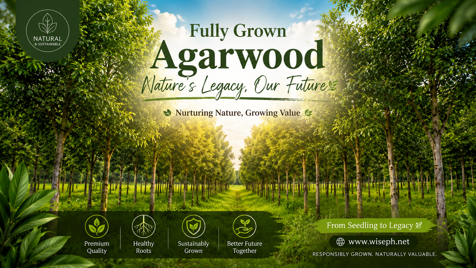 Fully grown agarwood tree in a Philippine plantation ready for inoculation assessment