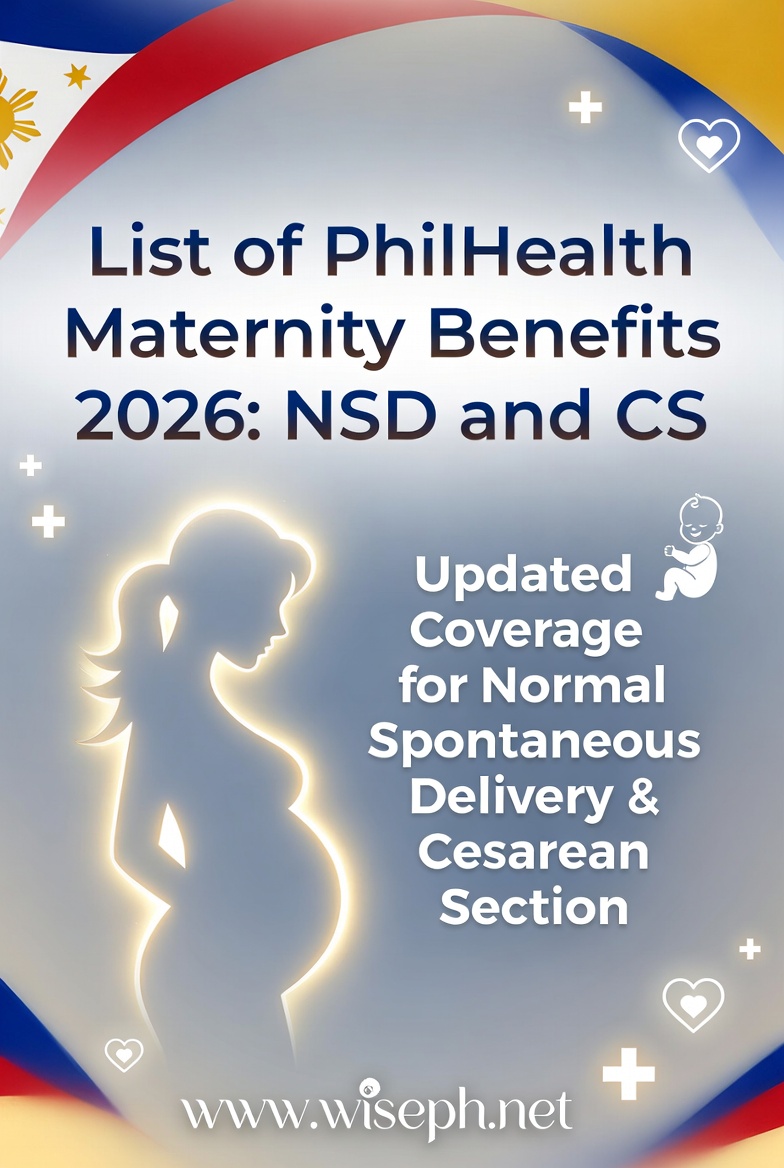 PhilHealth maternity benefits 2026 guide covering NSD and CS case rates, newborn care, and prenatal coverage