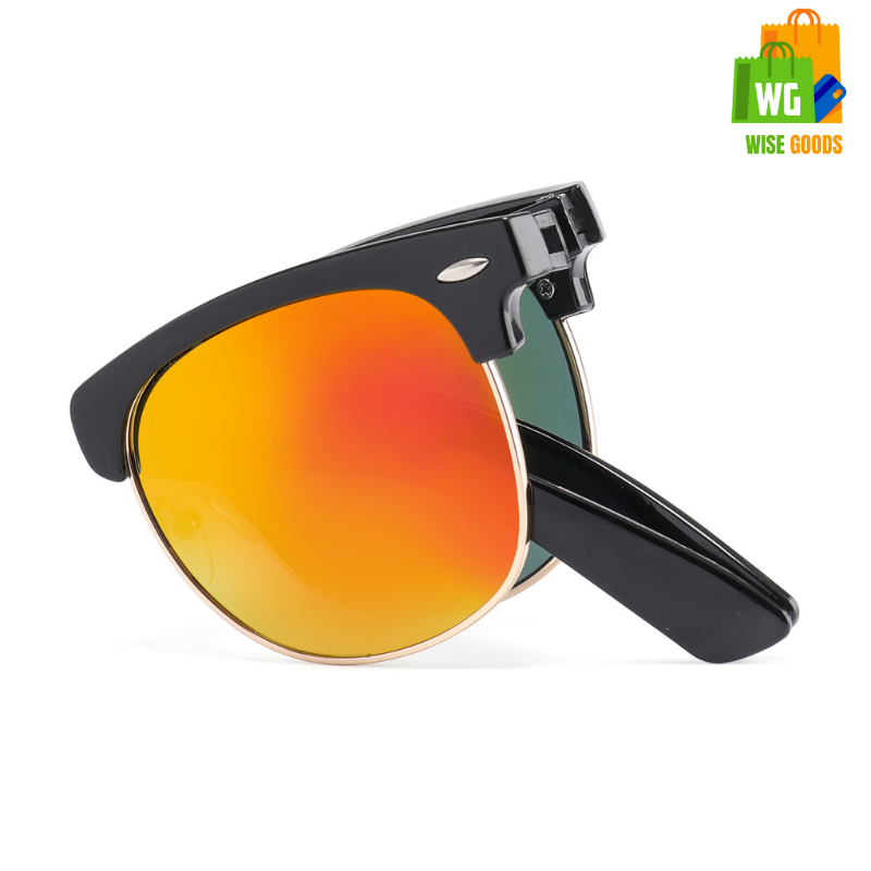 Stylish Foldable Sunglasses With Box Vintage - Image 5