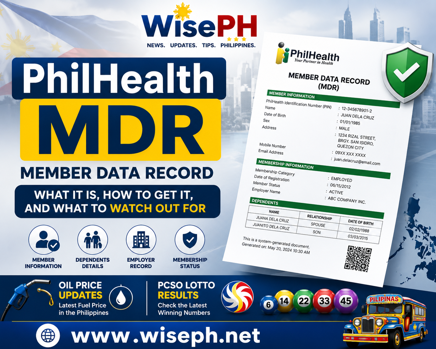 How to download and print your PhilHealth MDR from the member portal