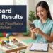 A young Filipino occupational therapy graduate smiles at her phone in a pediatric therapy room, checking the OT board exam results.