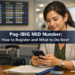 A Filipino woman completes her Pag-IBIG MID number registration on her phone at an airport departure gate before her flight abroad.