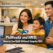 A Filipino family presents both a PhilHealth card and an HMO card to a hospital admissions staff member at a private hospital counter in the Philippines.