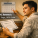 A Filipino tradesman checks his TESDA certificate against a calendar to plan his renewal date ahead of time.