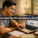 A Filipino man checks his SSS loan balance and contribution history on the My.SSS portal on his laptop at a home office desk.