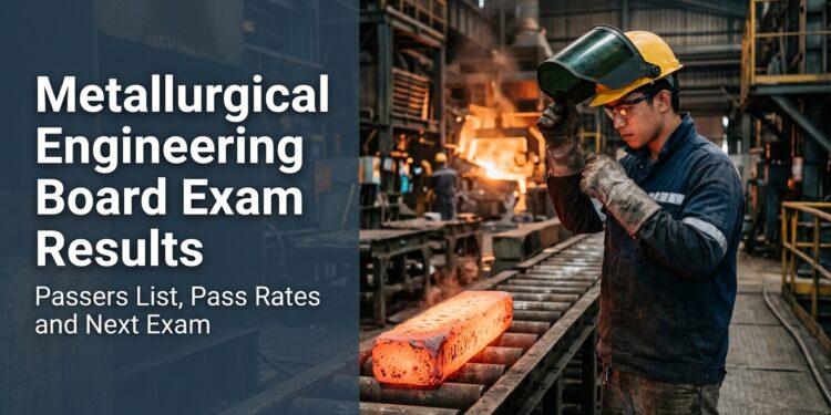 A young Filipino metallurgical engineer in safety gear checks a glowing metal ingot in a processing plant.